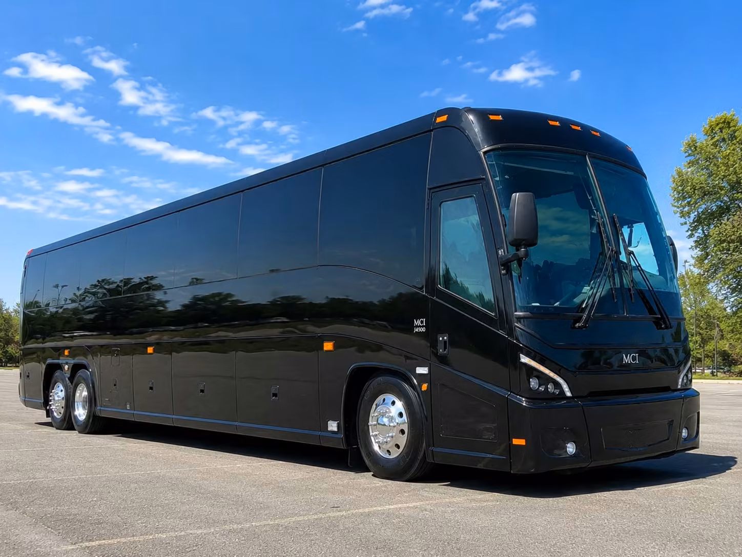 edmond charter bus interior