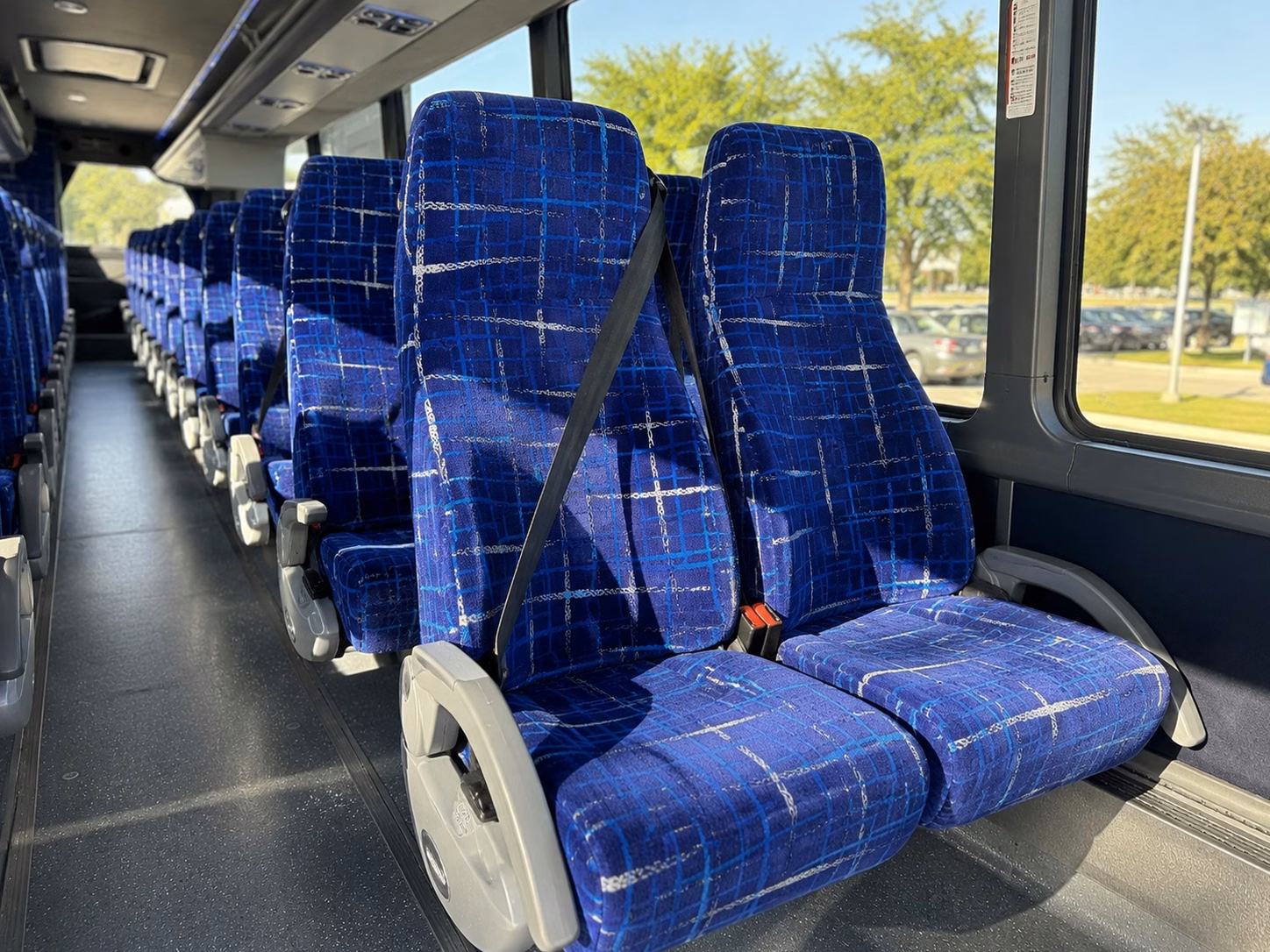 edmond charter bus rental interior